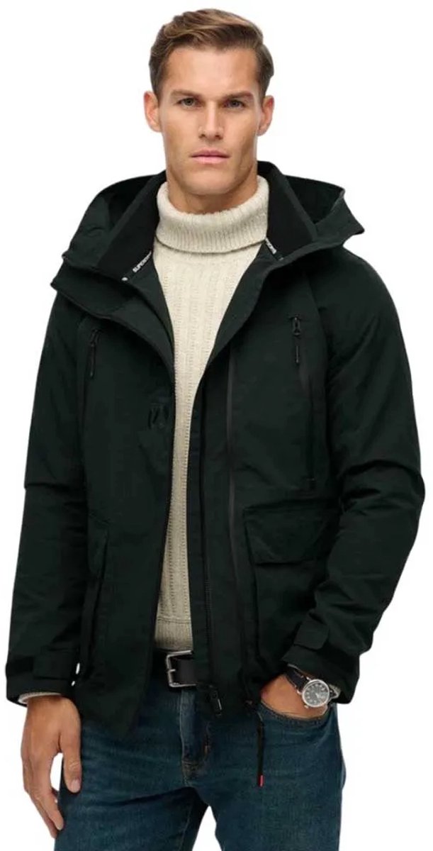 Superdry Capuchon Ultimate Geborduurde Windbreaker Heren Groen