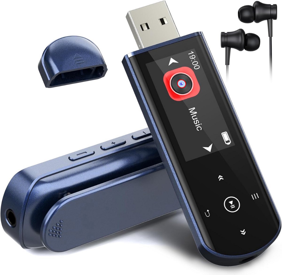 NBAP® MP3 Speler Bluetooth - FM-Radio - Blauw