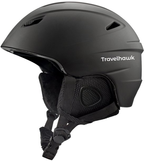 Travelhawk Skihelm - Snowboard Helm - Ski Helm - Unisex - Zwart - L/XL