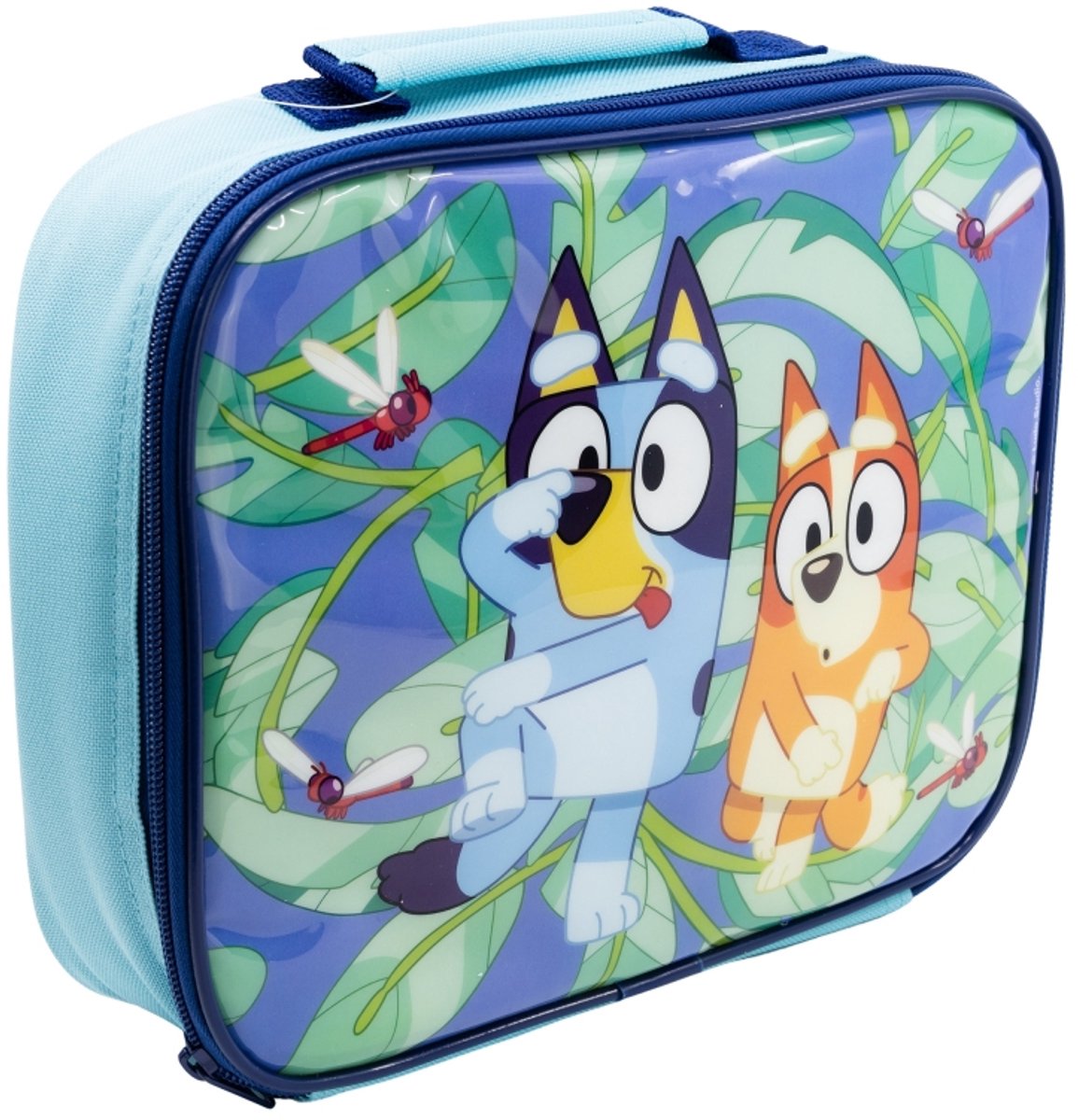 Bluey Geïsoleerde Lunchtas – Kinder Lunch Bag met Handvat & Rits – 25 × 20 × 7,3 cm