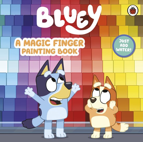 Bluey- Bluey: A Magic Finger Painting Book - cover
