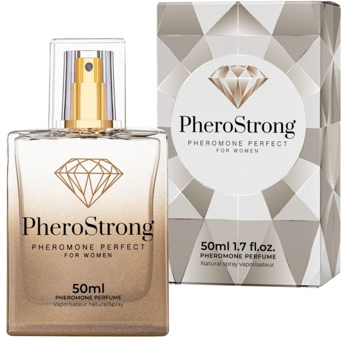 PheroStrong - Perfect Feromonen spray voor vrouwen - Goudkleurig