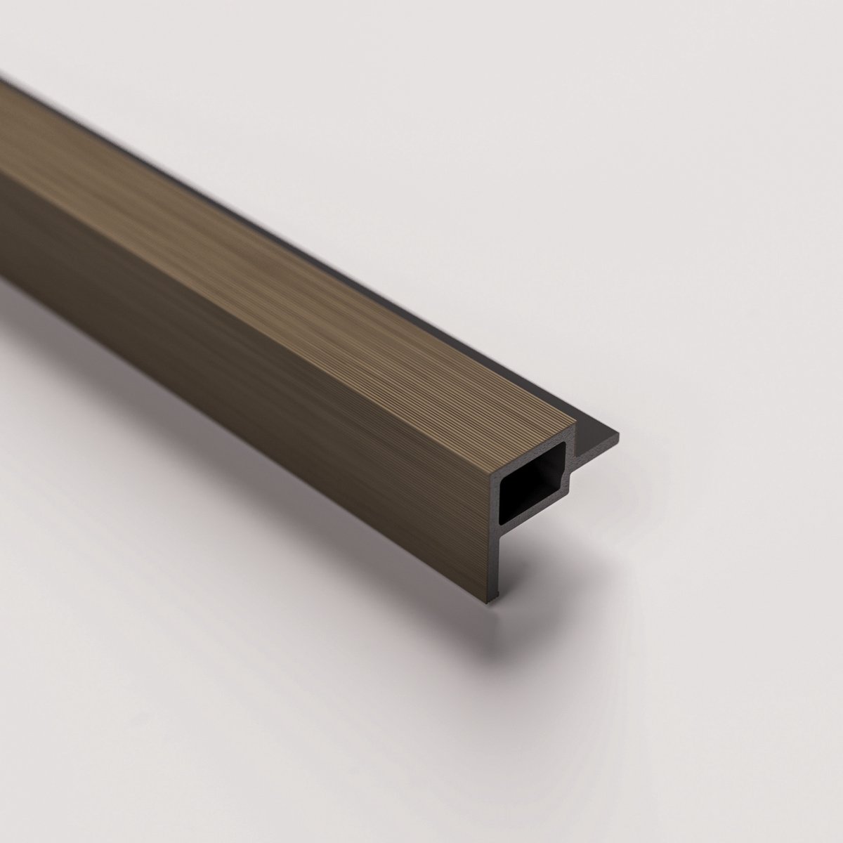 Barnwoodweb WPC Eindprofiel Eiken – 270 × 4,9 × 3,6 cm - Afwerkprofiel voor WPC Buitenpanelen