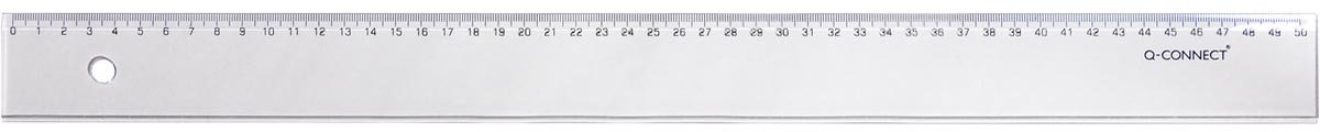 Q-CONNECT meetlat, plastic, in etui, 50 cm 20 stuks