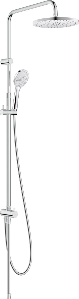 Duravit regendouche systeem reno - 3 straalsoorten - minusflow - waterbesparend - chroom hoogglans