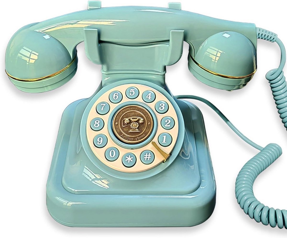 Vintage Telefoon Gastenboek voor Bruiloft en Feest - Opname Familieberichten