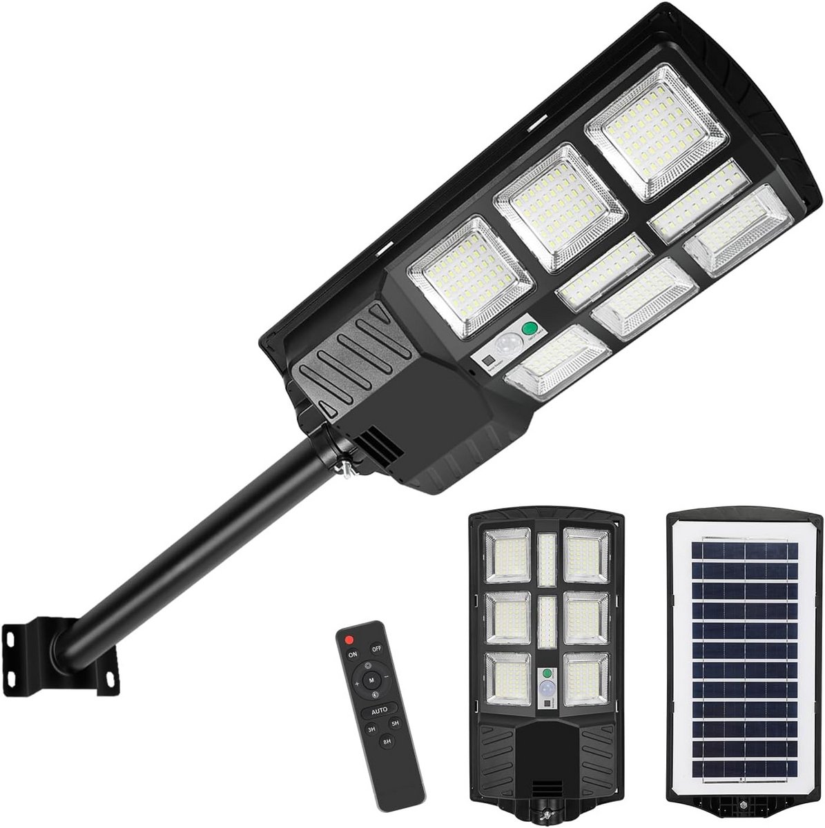 Krachtige 300W Led Zonnelamp Buiten met Bewegingssensor IP67 Waterdicht