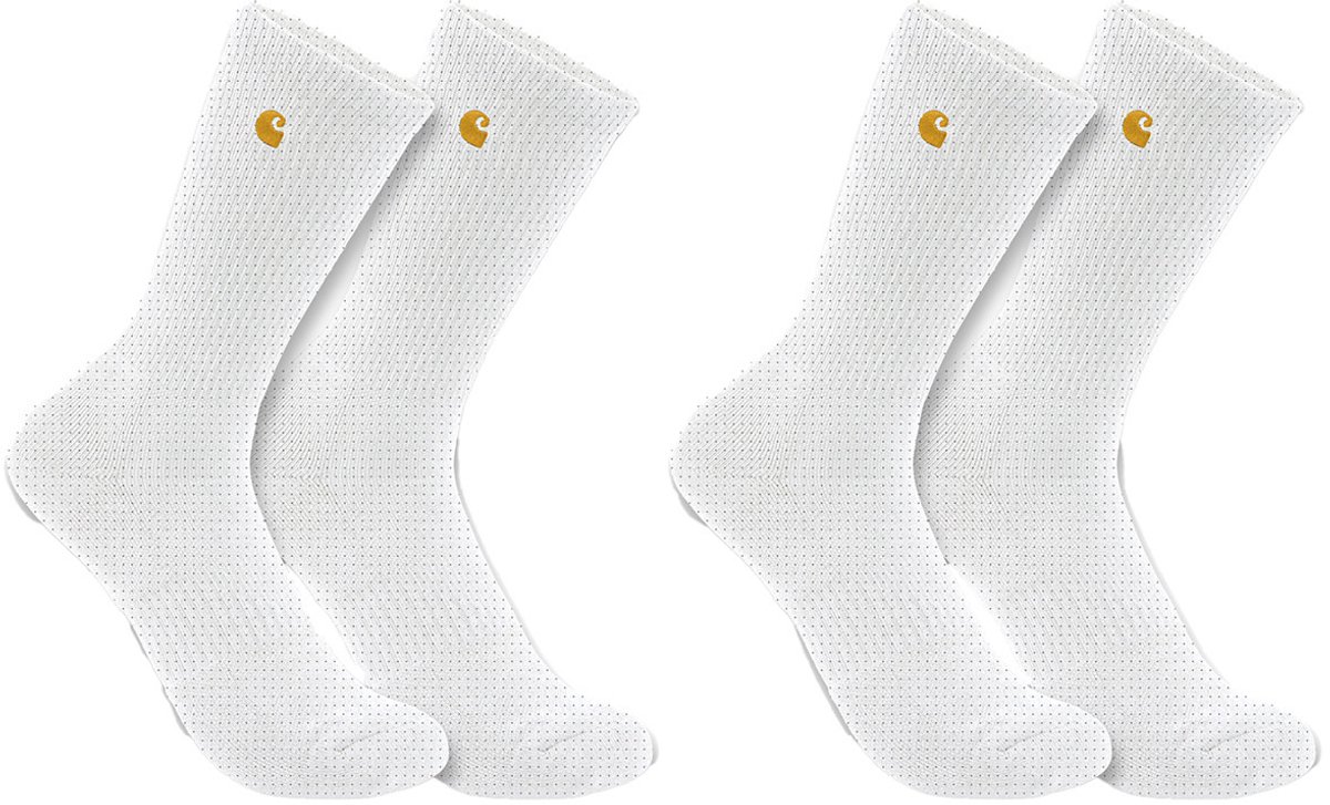 Carhartt Socken Midweight Crew Sock 2 Pack SC2252-M -XL Wit