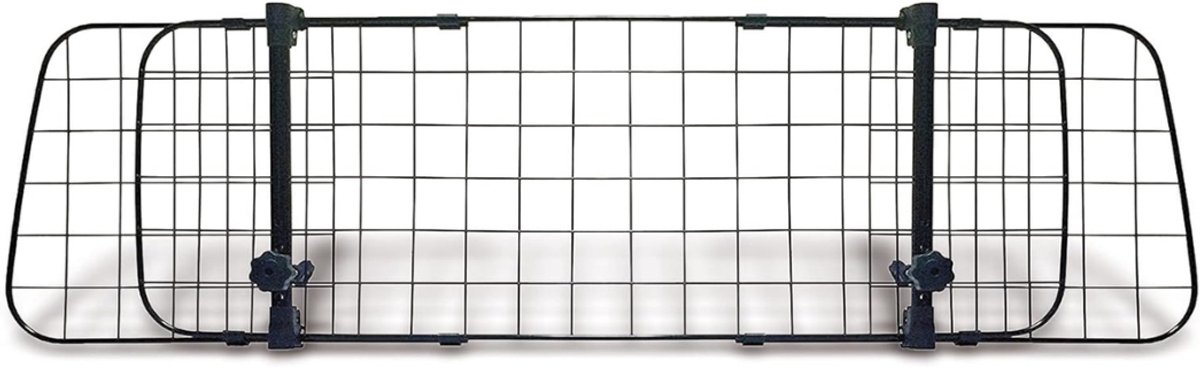 Aurixi® Hondenrek auto - Autorek Hond - Bagagerek - universeel – Auto Afscheiding – Verstelbaar – Zwart- 91cm x 1cm x 30cm