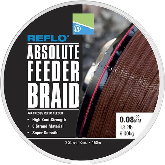 Preston Absolute Feeder Braid - 0.12mm - 150m - Gevlochten Lijn - Bruin van Preston — afbeelding 5