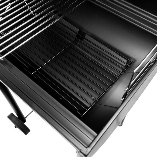 Mega-M Classic - Houtskoolbarbecue - Met deksel - Verchroomd grillrooster - Verrijdbaar ontwerp van Merkloos — afbeelding 4