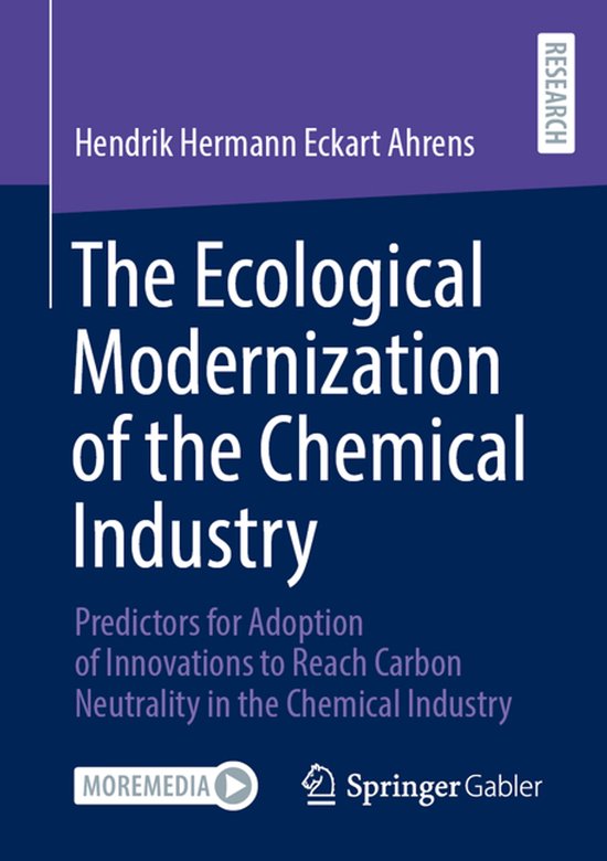 The Ecological Modernization of the Chemical Industry - cover