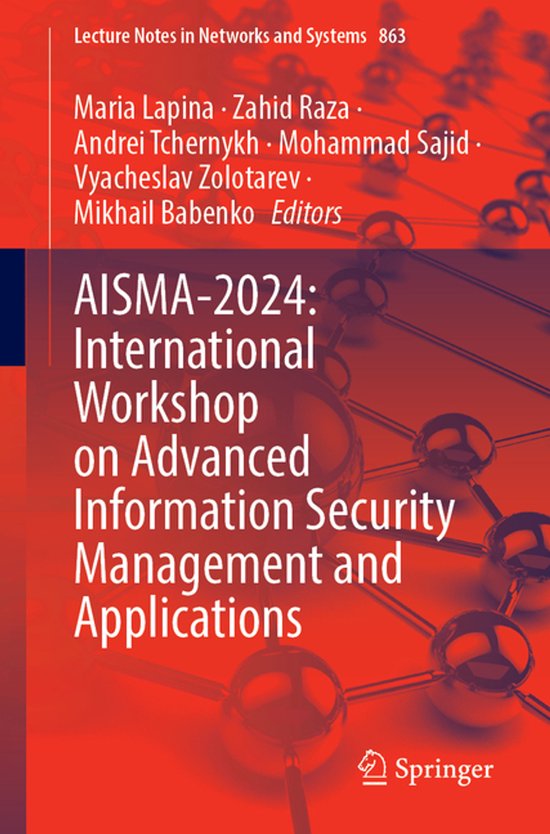 Lecture Notes in Networks and Systems863- AISMA-2024: Intern ... - cover