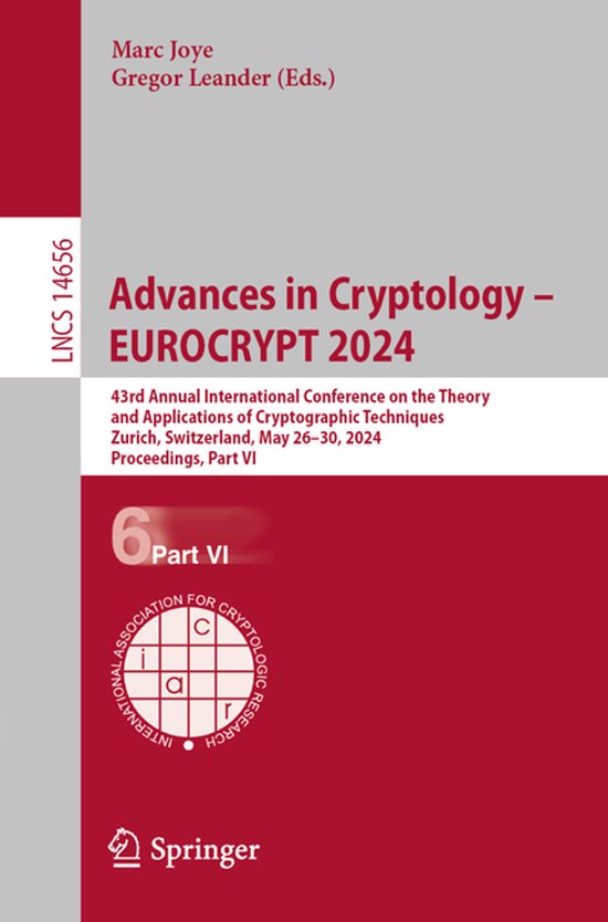 Lecture Notes in Computer Science14656- Advances in Cryptolo ... - cover