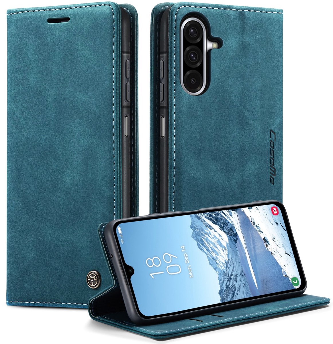 CaseMe Hoesje - Geschikt voor Samsung Galaxy A57 Hoesje - CaseMe 013 Book Case - Blauw