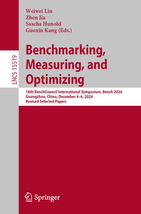 Lecture Notes in Computer Science15519- Benchmarking, Measur ... - cover