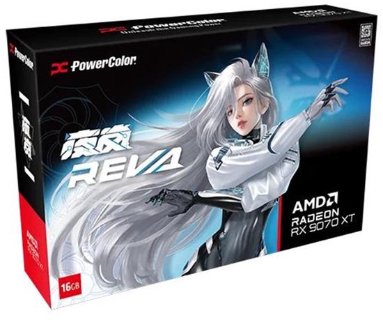 PowerColor RX 9070 XT Hellhound REVA AMD Radeon RX 9070 XT 16 GB GDDR6 ...