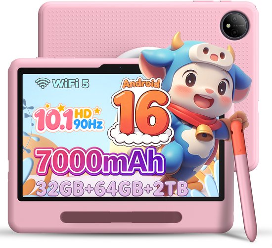 POCKAM P10 kindertablet – 32 GB RAM (6+26 GB) + 64 ROM - 10,1 inth