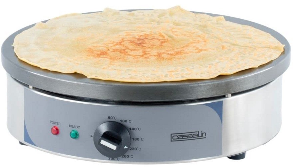 Professionele Crêpemaker 2200W - Gietijzeren Plaat 35cm - RVS Behuizing