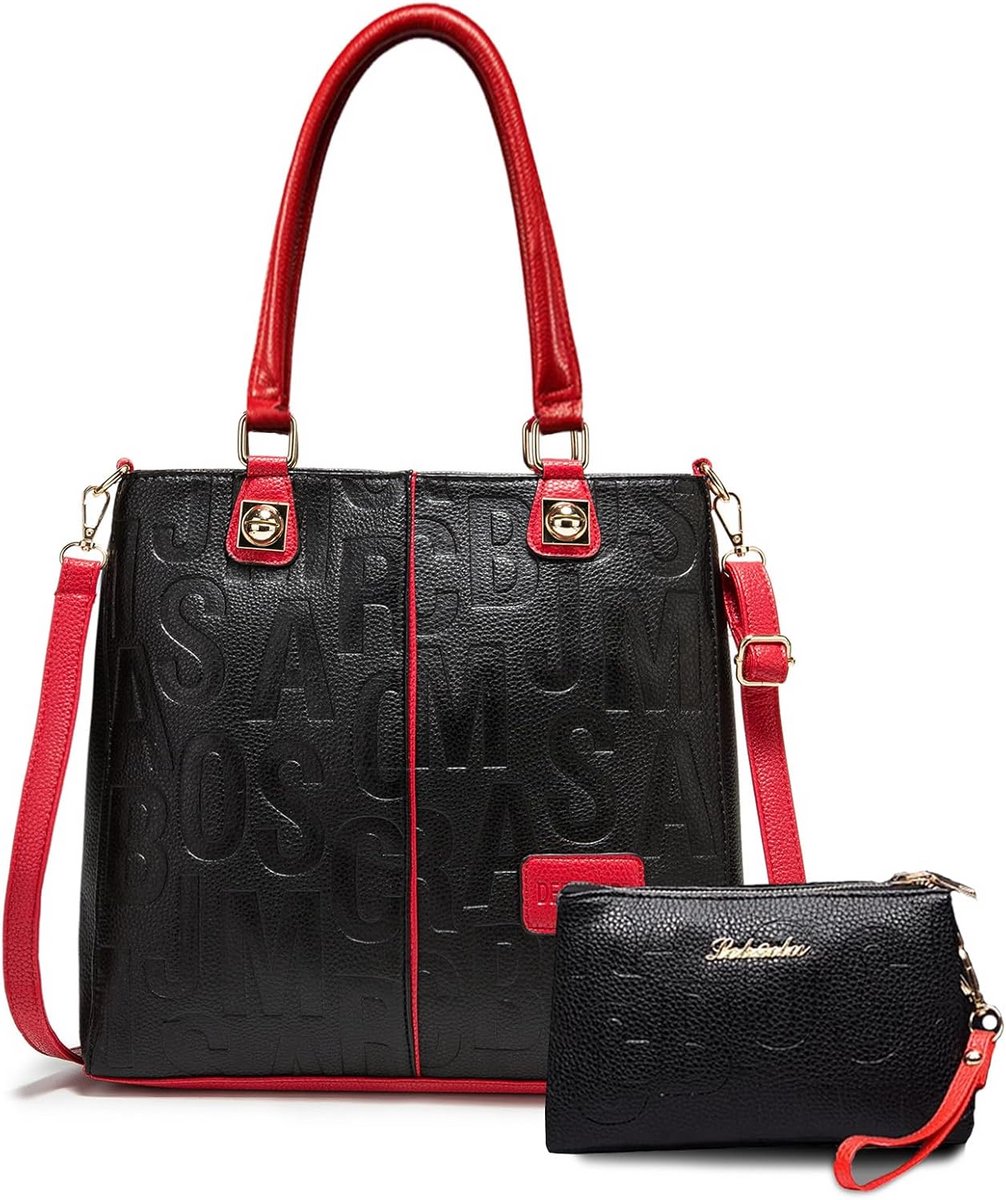 Dames Hobo Schoudertas en Crossbodytas Set van PU-leer