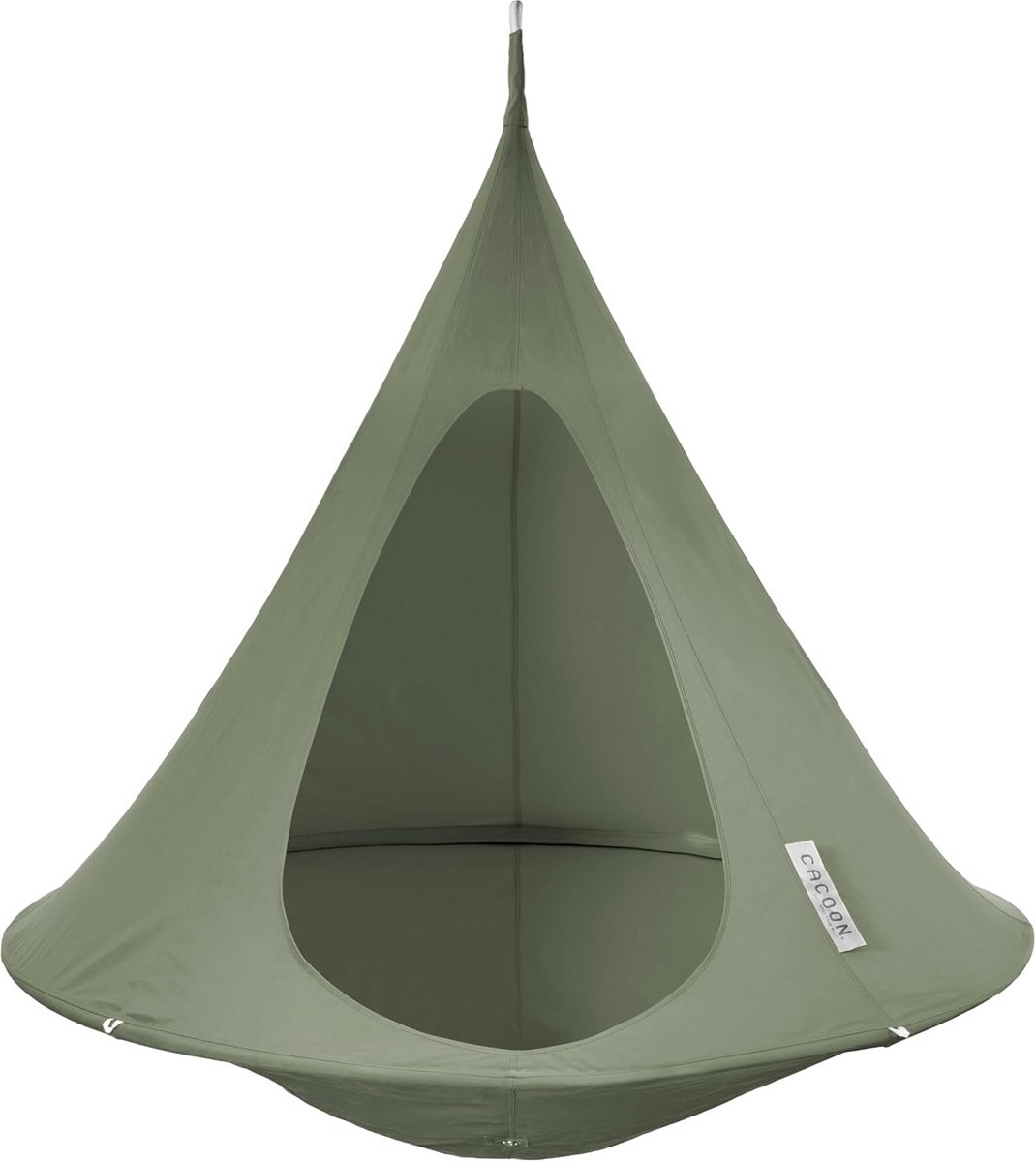 Luxe Hangmatstoel 'Single' - Comfortabele Cocoon voor Buiten en Binnen - Khaki
