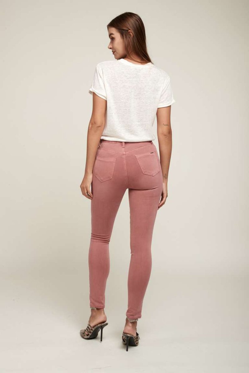 Broek Toxik3 hoge taille oud-roze