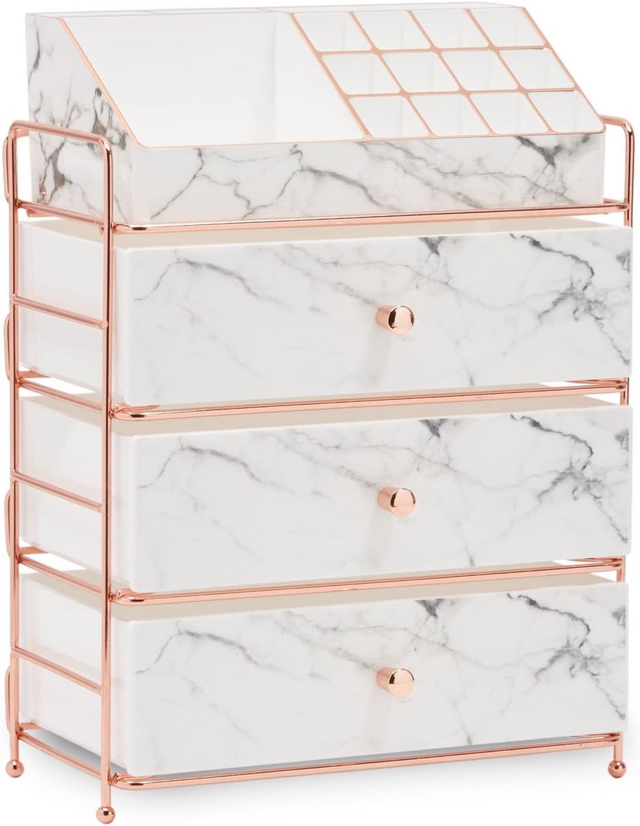 Grote Make-up Organizer Marmerlook voor Toilettafel