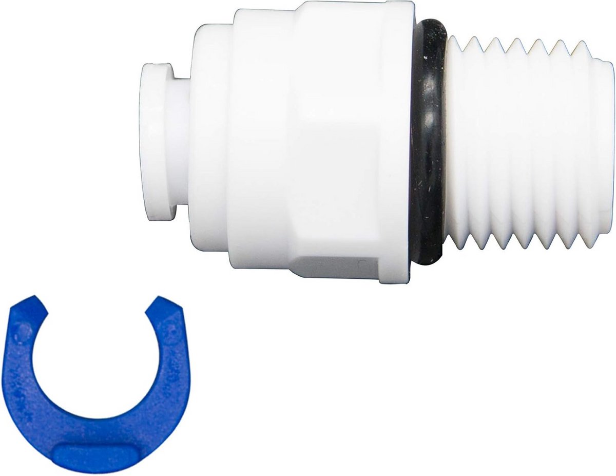 Rechte Slangkoppeling 1/4 Inch voor Omgekeerde Osmose Waterfilters en Koelkasten
