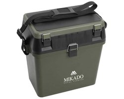 Mikado Viskist met Zitfunctie – Groen – Opbergbox Hengelsport – Karper & Roofvis – Stevig & Compact