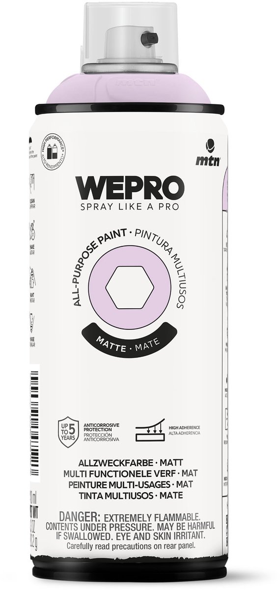 Spuitbus Violet Dream Mat MTN WEPRO ALL-PURPOSE PAINT 400ML