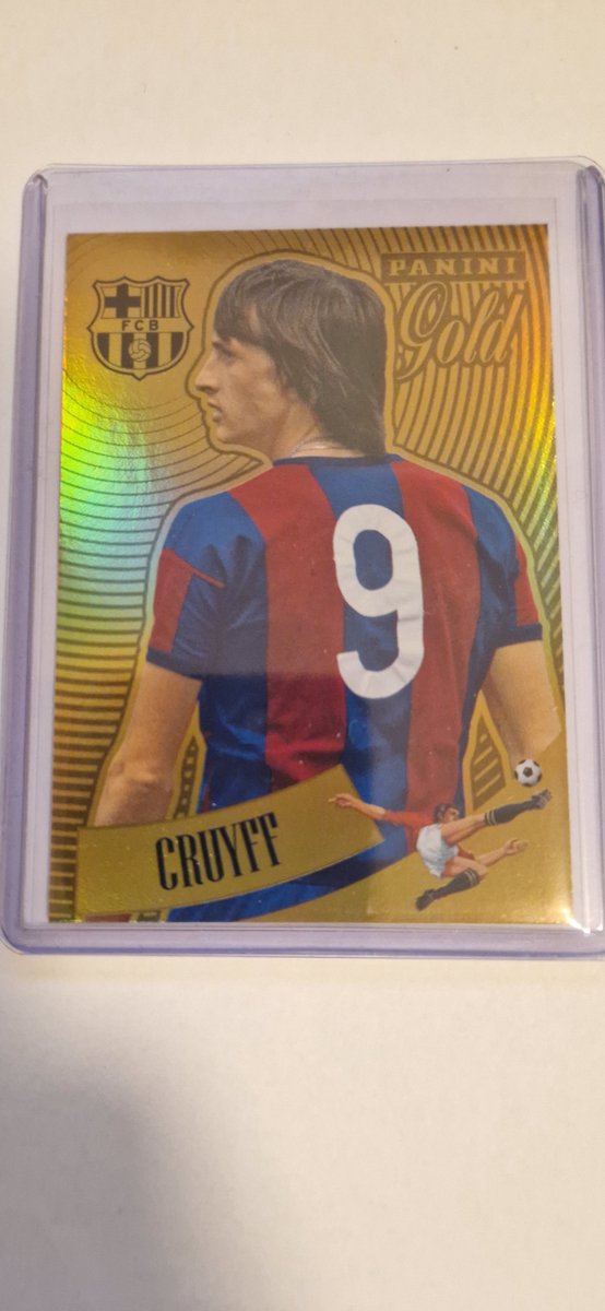 Panini Johan Cruyff Serie Gold(kleur) FC Barcelona 125 Aniversario verzamelkaart Nr.96
