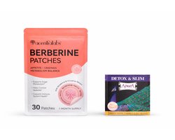 Berberine Patches met 1 Apsara Detox & Slim Thee – Metabolisme | Eetlust | Energie in Balans