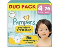 Pampers Premium Protection Maat 4 - 76 Luiers - 9kg-14kg