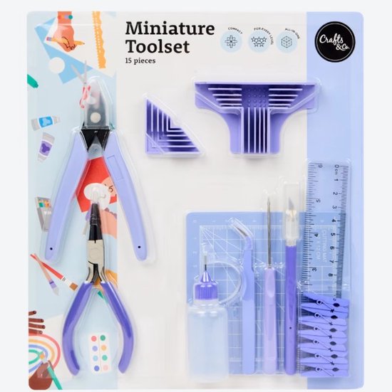 Crafts & Co Miniatuur Gereedschapsset
