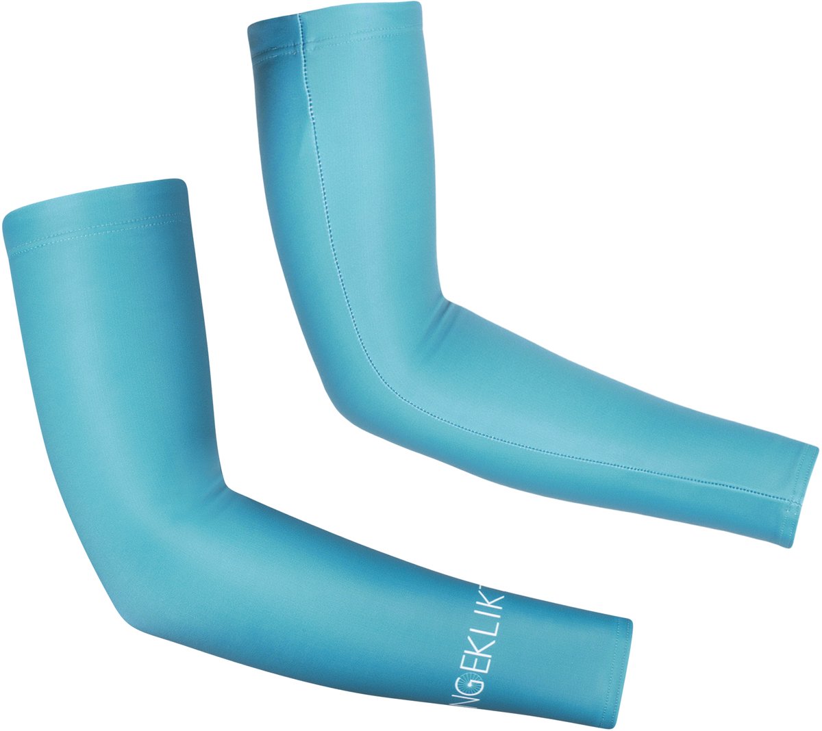 Ingeklikt - Blauwe armwarmers met thermovoering - maat M