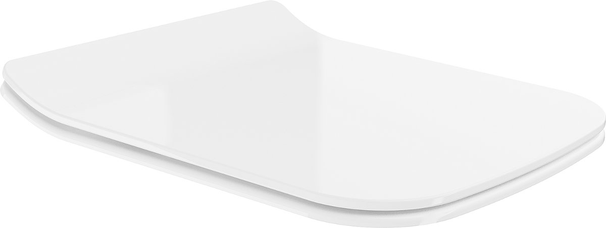 Mexen langzaam dalende slim zitting, duroplast, wit glans - 39240000