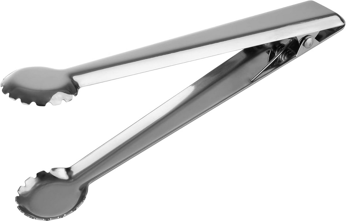 IJsblokjestang RVS 20 cm - Professioneel IJstang met Bevestigingsclip