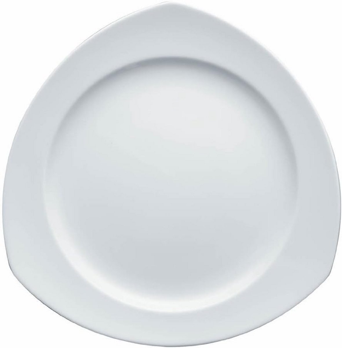 Platte Porseleinen Bordschaal 27 cm Hoekig - Vaatwasmachinebestendig Servies