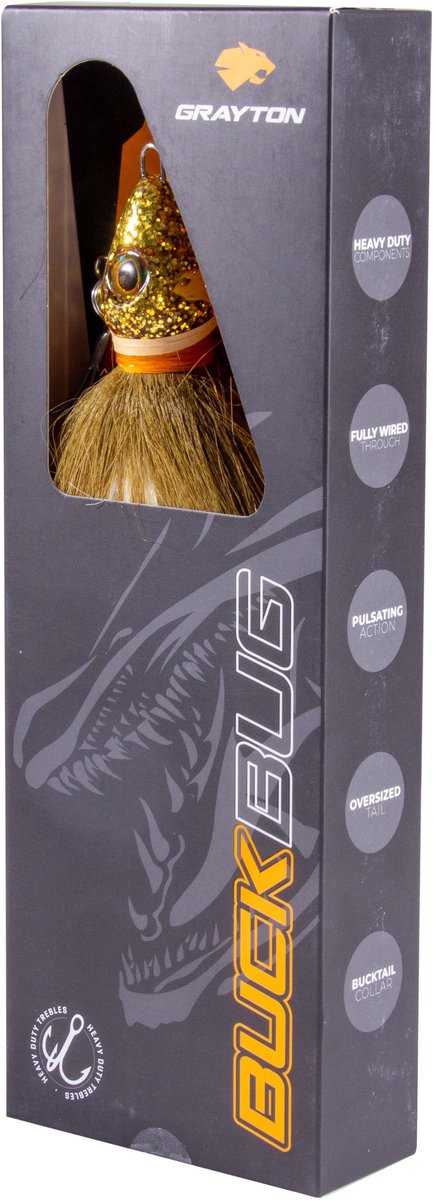 Grayton Buck-Bug Bucktail Jig S Mad Green 19cm (40g) - Shad — afbeelding 3
