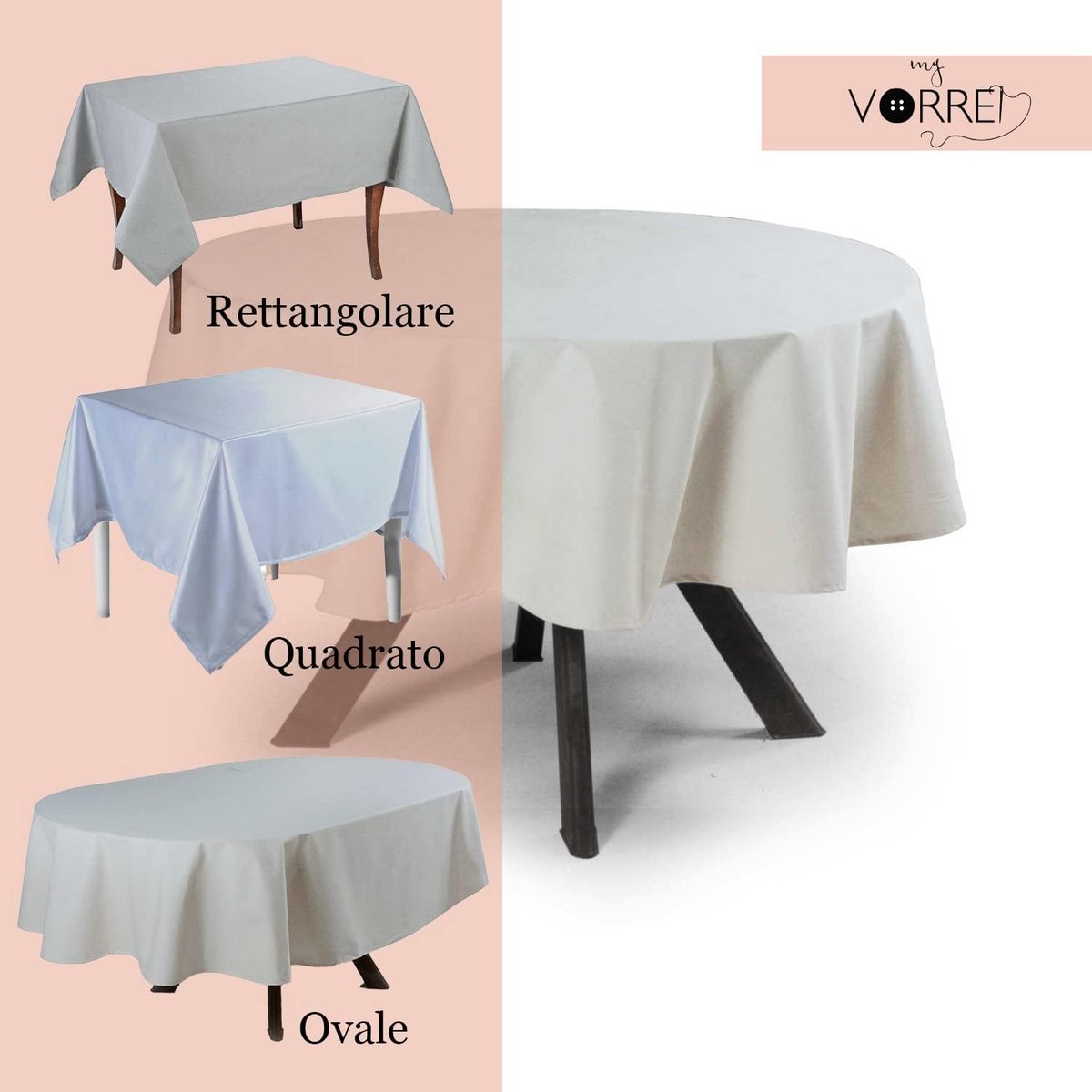 Rond Tafelkleed Vlekbestendig Polyester 220 x 220 cm