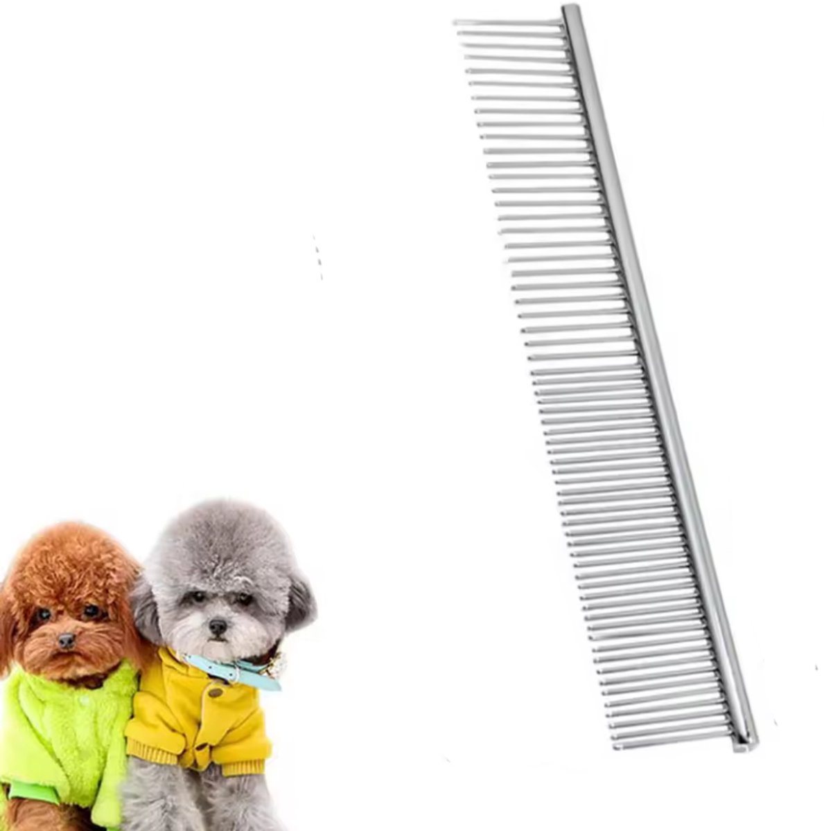 Vachtkam - RVS vacht kam - 24 cm - Haarkam voor dieren - Vacht uitkammen - CHPN
