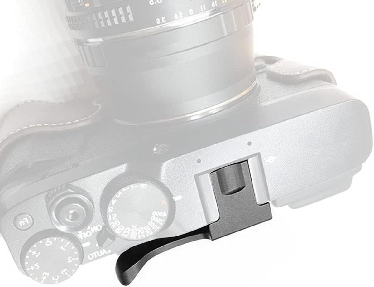 MK Stoer -Duimgreep - Aluminiumlegering - Duurzaam - Zwart - Camera - Comfortabel - Opname - Geschikt voor Fuji X-E2S/E2/E1 - Zwart Model - Solide Bouwkwaliteit en Eenvoudige Installatie - Geschikt voor de Meeste Camera's - Verbeterde Balans
