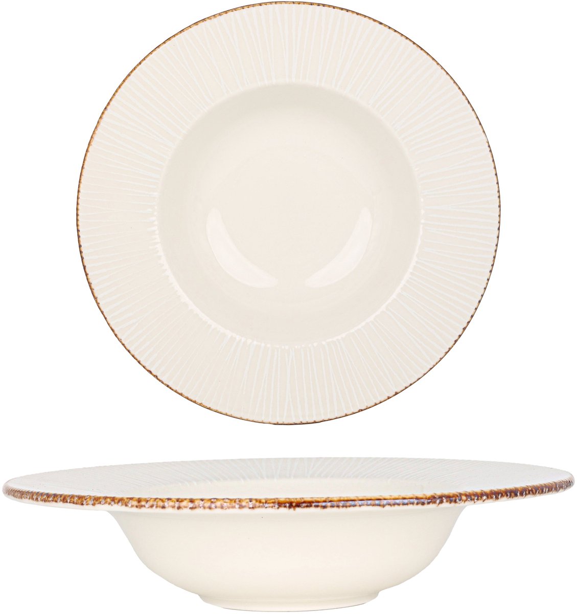 By Bone Pastabord - Grace - Porselein - 25 cm (400cc) - set van 2