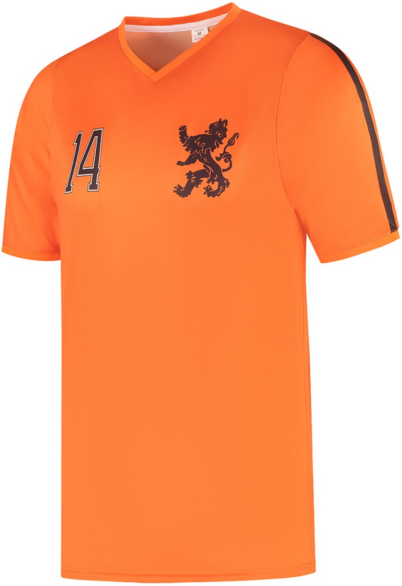 Nederlands Elftal Voetbalshirt - Nummer 14 - WK 1974 - Voetbalshirts Kinderen - Jongens en Meisjes - Sportshirts - Volwassenen - Heren en Dames - Maat 116