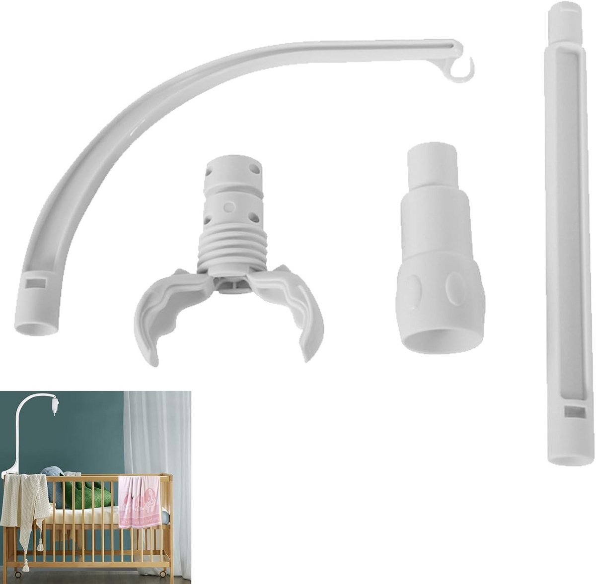 Wiegenhouder voor Mobiele Bedbel – Houders voor Babybed en Kinderbed