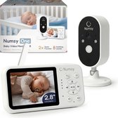 Numsy One Babyfoon met Camera – 2.8 Scherm – Nachtzicht – VOX/ECO – Terugspreekfunctie