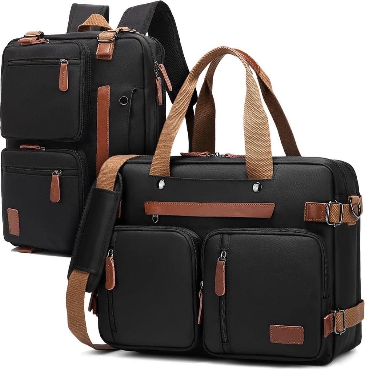 2-in-1 Laptoptas Rugzak Schoudertas voor Laptop