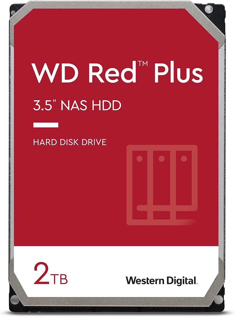 Interne NAS Harde Schijf 2TB 3,5 inch SATA 6 Gbps voor Continue Gebruik