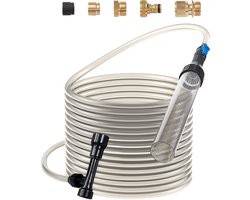 VEVOR Aquariumstofzuiger 10m PVC-Slang Aquariumgrindreiniger Sifon Aquariumreiniger 3 Soorten Messing Adapters voor Het Reinigen van Grind en Zand in Aquarium