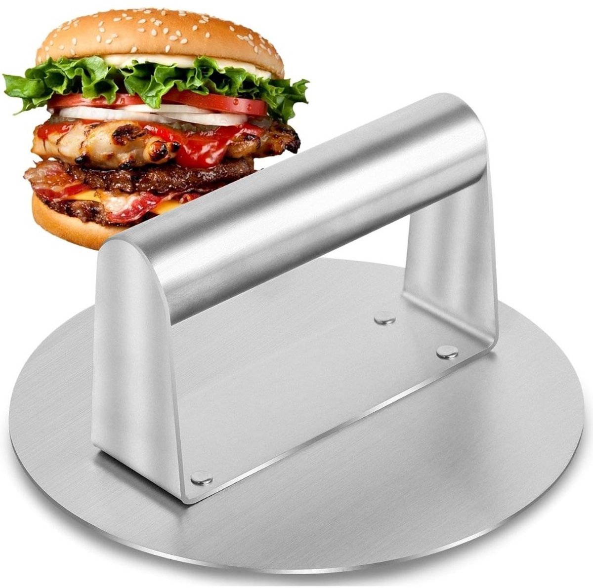 NBAP® Burger Smasher - Grill Press - Gietijzeren Bakplaat